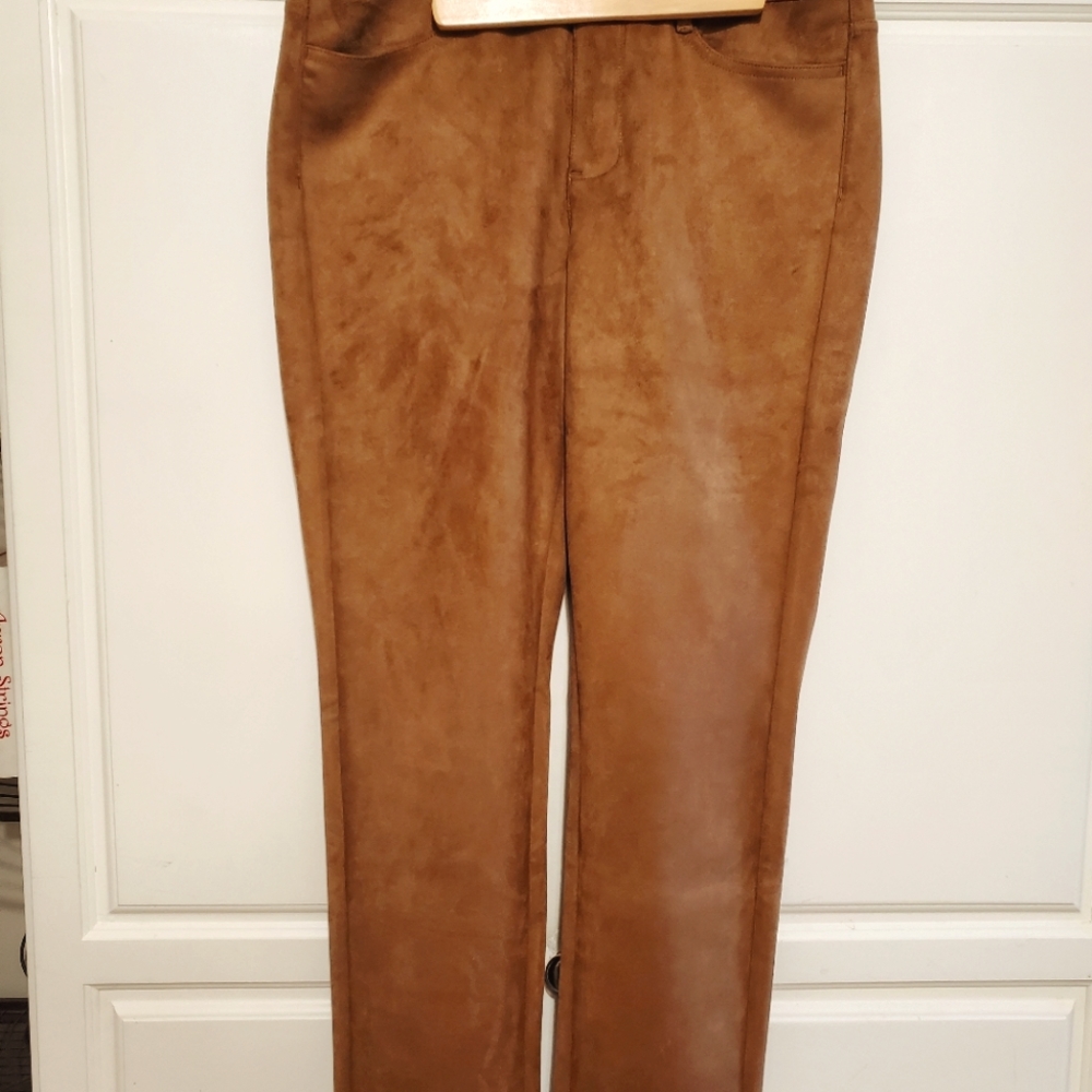 JJill faux suede pants, NWT, Sz. 8